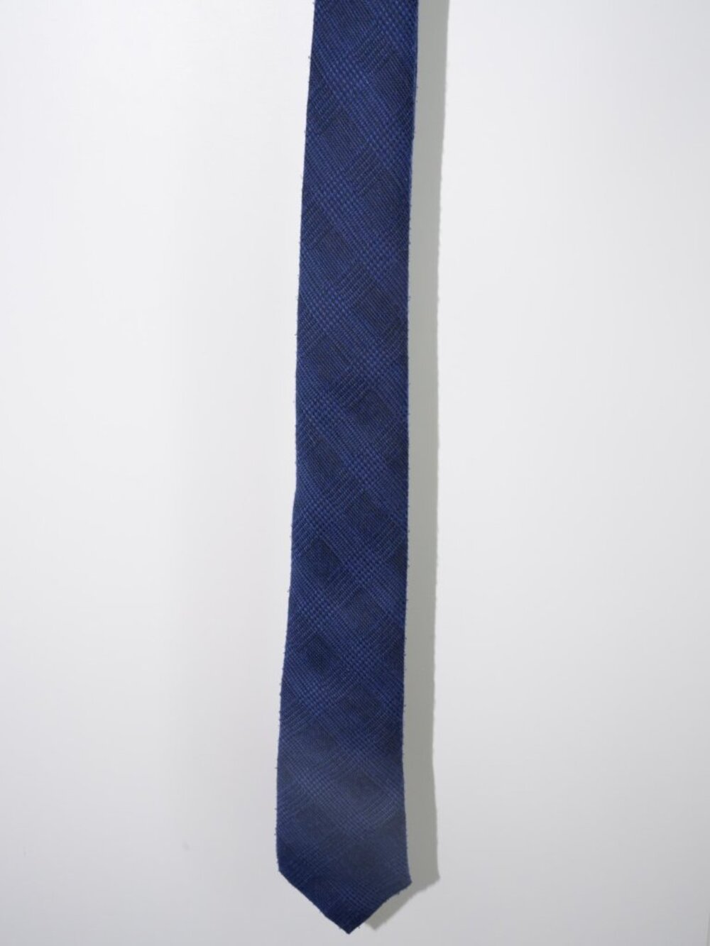 DKNY Navy Plaid Tie